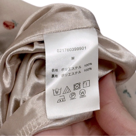 Dazzlin Japanese Floral Dress with Tie - Womens Size Medium - Picture 3 of 4